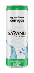 Água Mineral Sarandi Alkaline Lata 350 ml CG